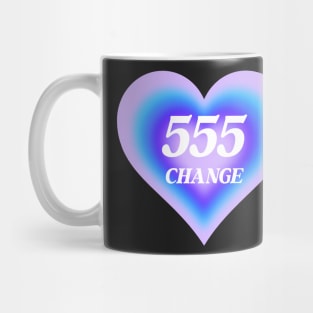 Angel Number 555 Heart Aura Mug